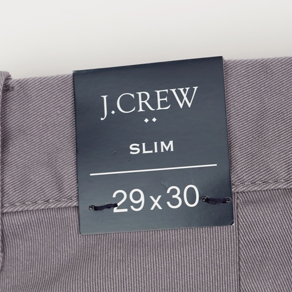 New JCREW Mens 29 / 30 Slim-Fit Flex Chino Pants in Slate Gray $79 H3167 - Picture 4 of 5